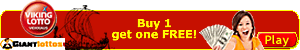 VikingLotto tickets. Buy 1 get one FREE!